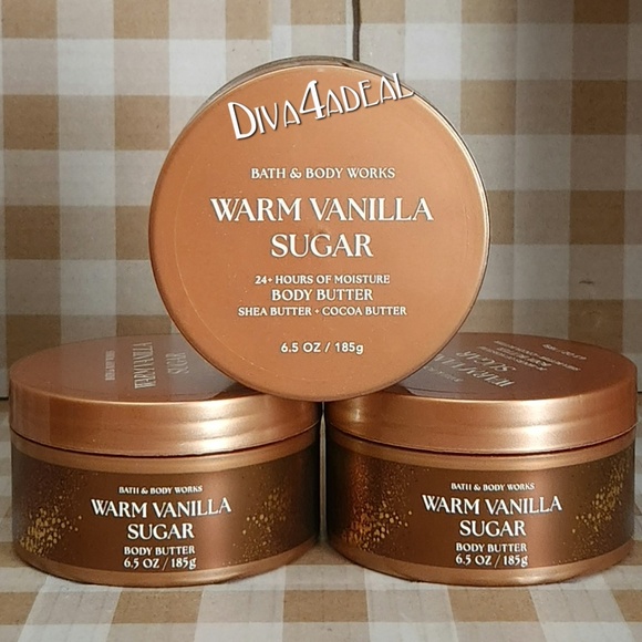 3x Bath & Body Works WARM VANILLA SUGAR 6.5 OZ Body Butters - Picture 1 of 2